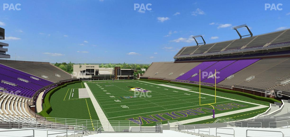 Dowdy-Ficklen Stadium - Section 30 Seat View