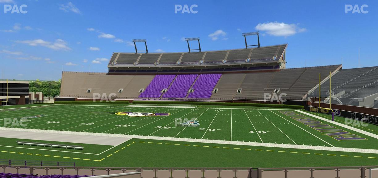 Dowdy-Ficklen Stadium - Section 4 A Seat View