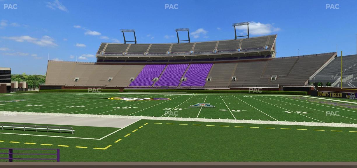 Dowdy-Ficklen Stadium - Section 4 B Seat View