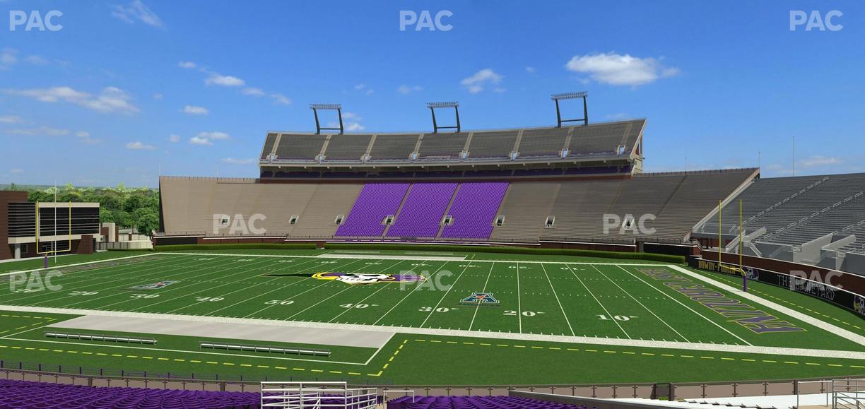 Dowdy-Ficklen Stadium - Section 4 B Seat View