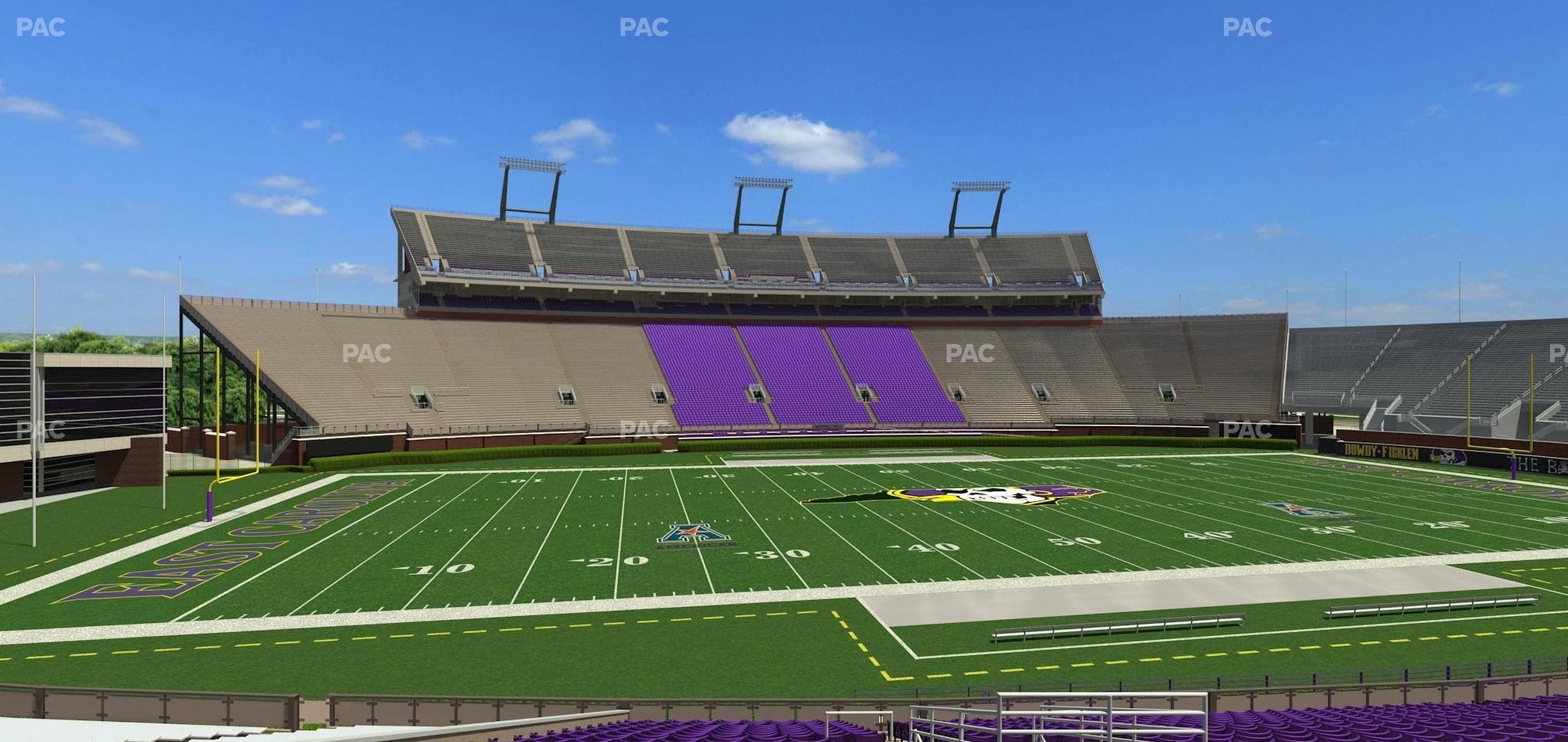 Dowdy-Ficklen Stadium - Section 8 A Seat View