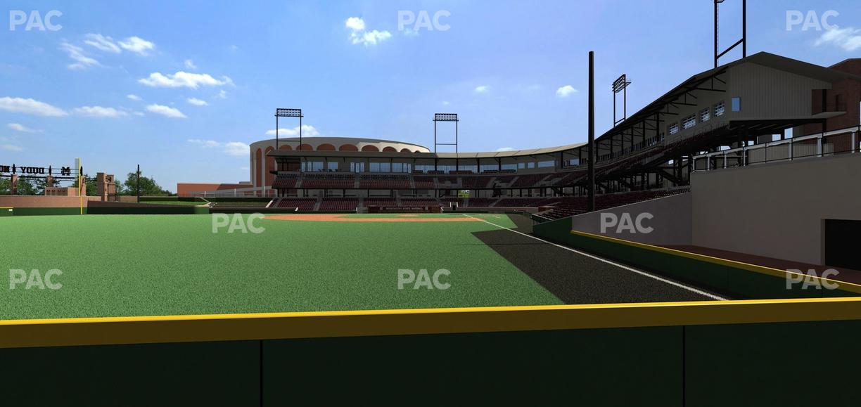 Dudy Noble Field - Section Left Field Lounge 3 Seat View