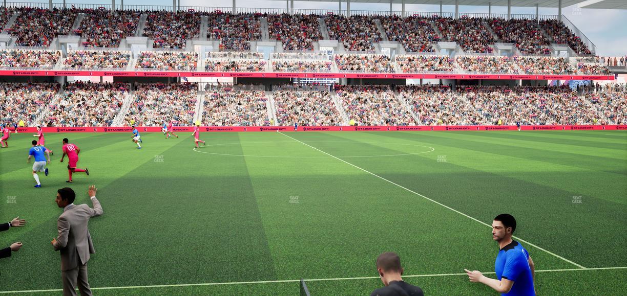 Energizer Park - Section Moneta Pitch Club 133 Seat View