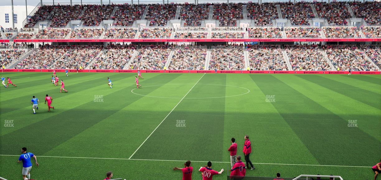 Energizer Park - Section Moneta Pitch Club 135 Seat View