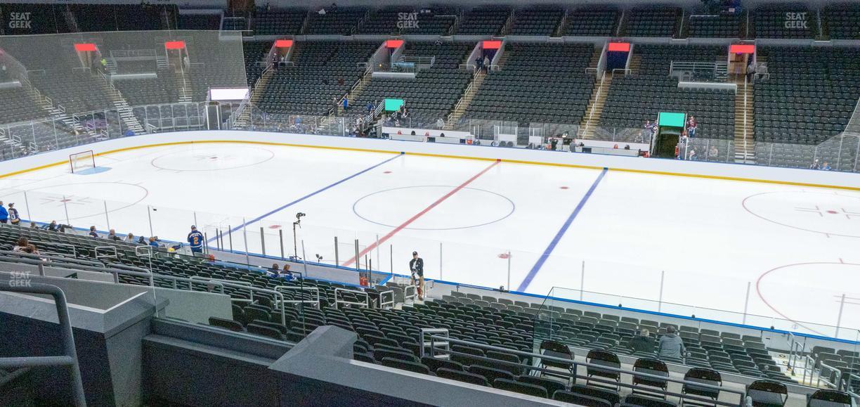 Enterprise Center - Section 115 Rinkside Club Seat View