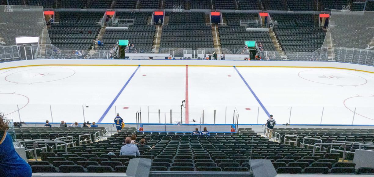 Enterprise Center - Section 116 Rinkside Club Seat View