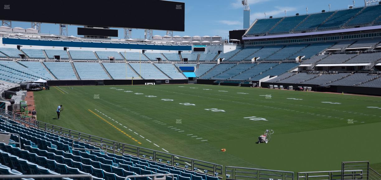 EverBank Stadium - Section 102 Seat View