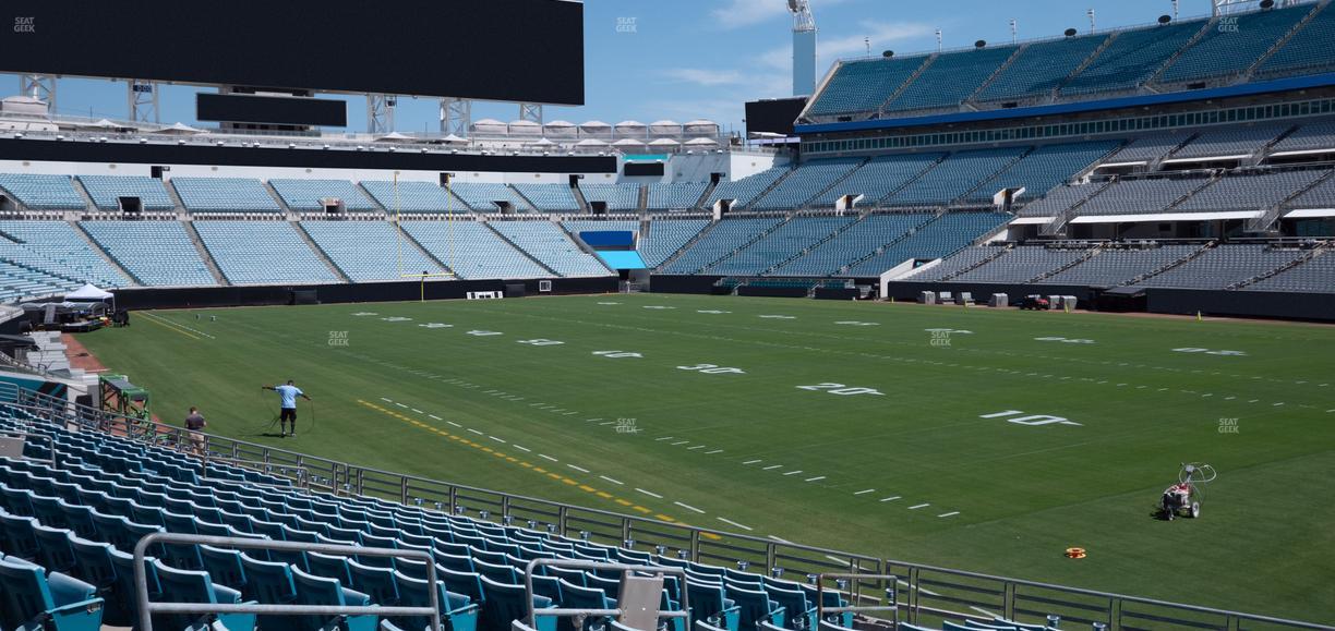 EverBank Stadium - Section 103 Seat View