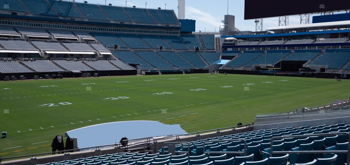 EverBank Stadium - Section 114 Seat View