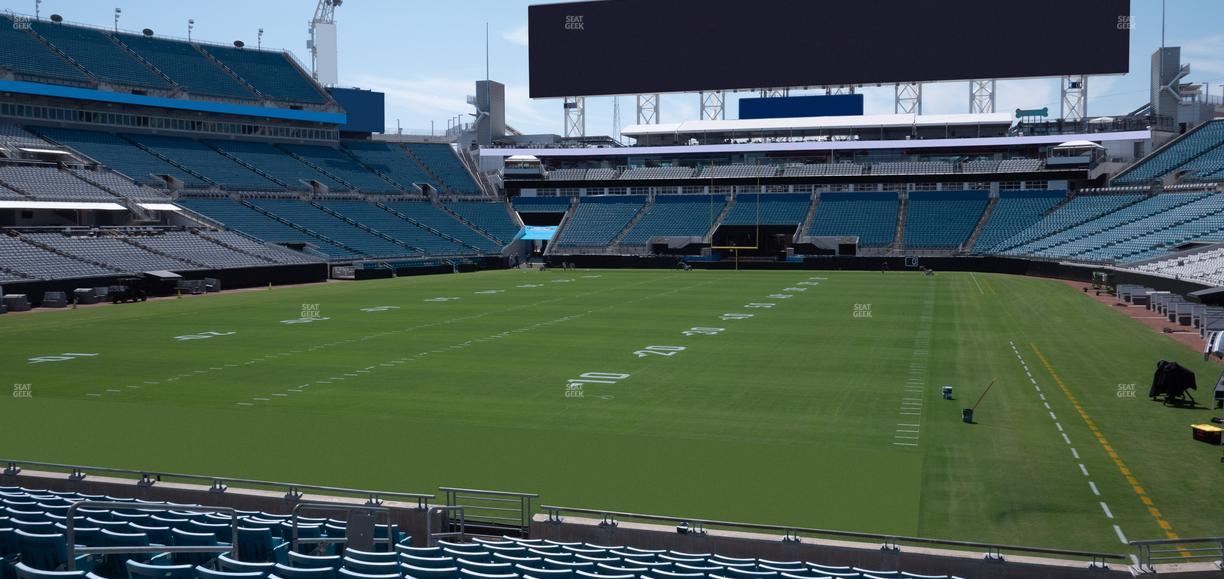 EverBank Stadium - Section 121 Seat View