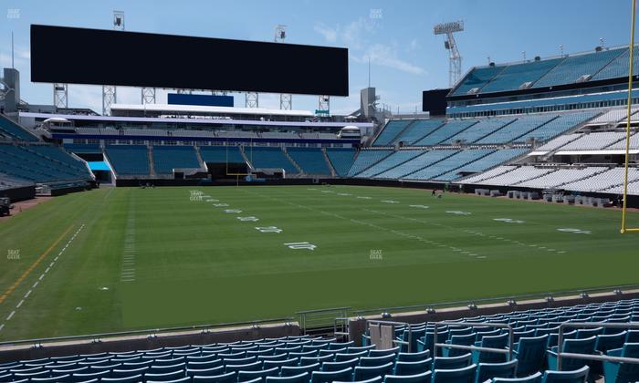 EverBank Stadium - Section 125 Seat View