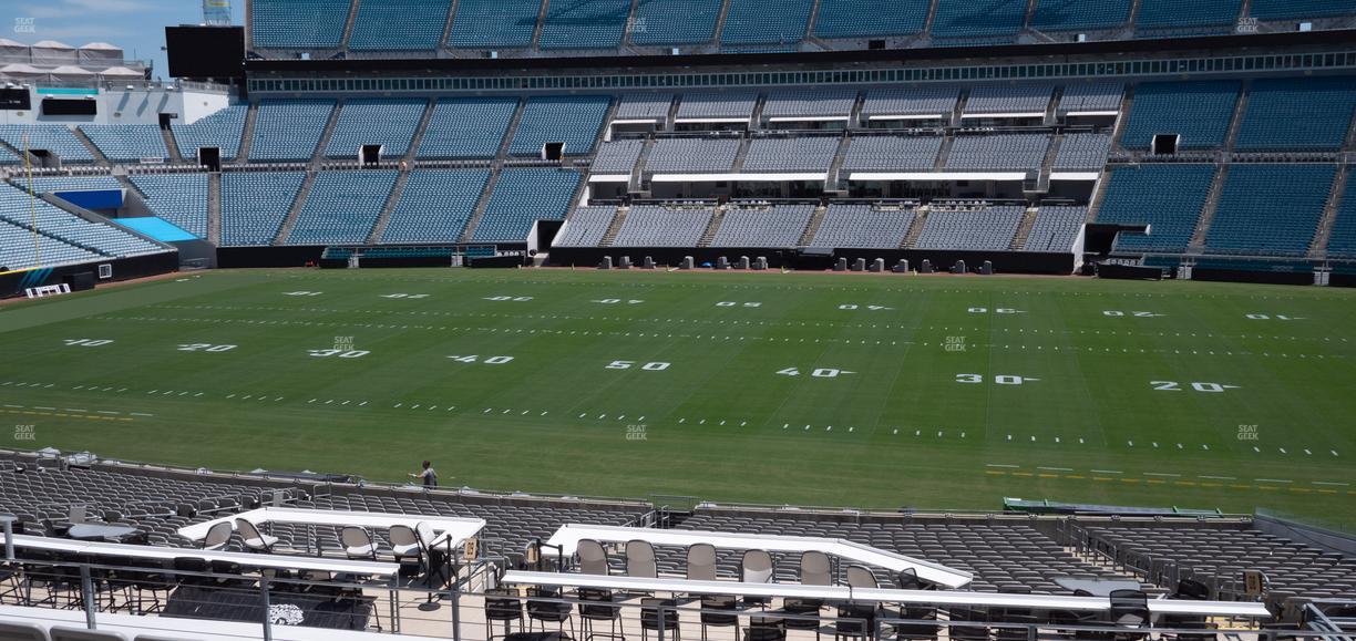 EverBank Stadium - Section Gallagher Club 108 Seat View
