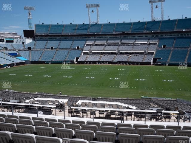 EverBank Stadium - Section Gallagher Club 108 Seat View