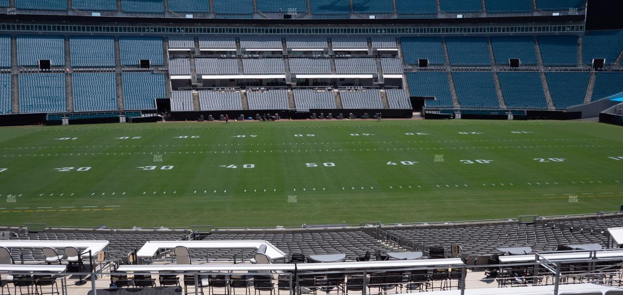 EverBank Stadium - Section Gallagher Club 110 Seat View