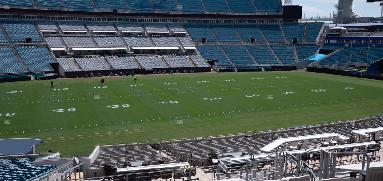 EverBank Stadium - Section Gallagher Club 112 Seat View