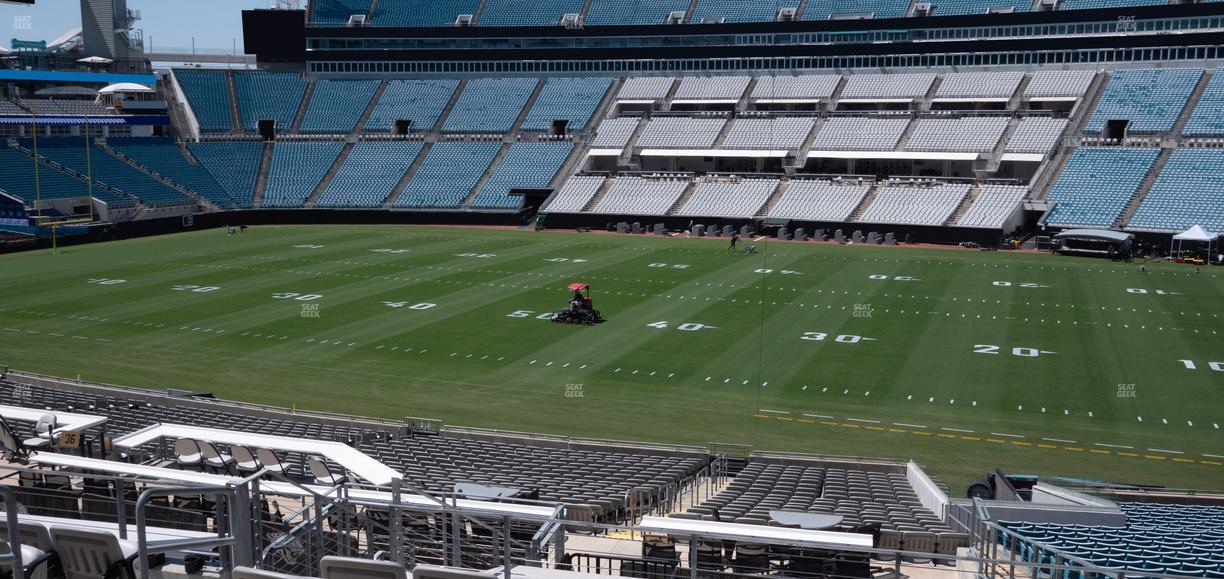 EverBank Stadium - Section Gallagher Club 134 Seat View