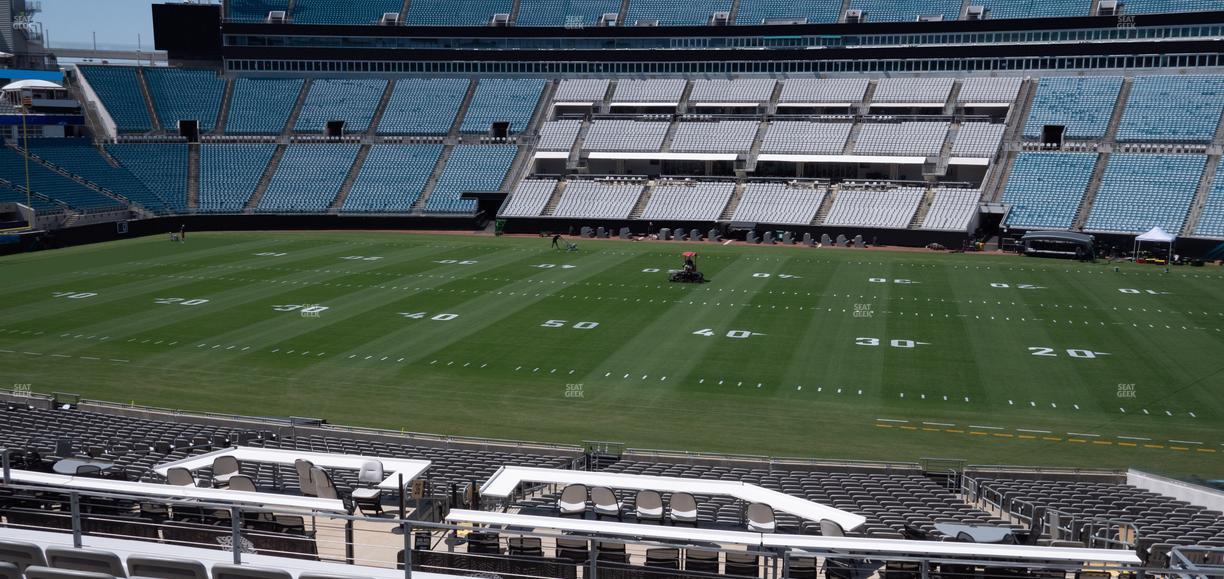 EverBank Stadium - Section Gallagher Club 135 Seat View