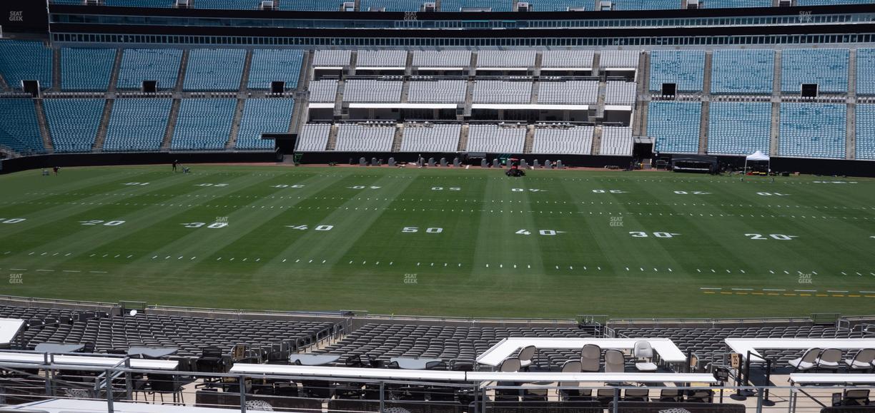 EverBank Stadium - Section Gallagher Club 136 Seat View
