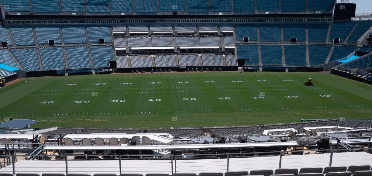 EverBank Stadium - Section Gallagher Club 210 Seat View