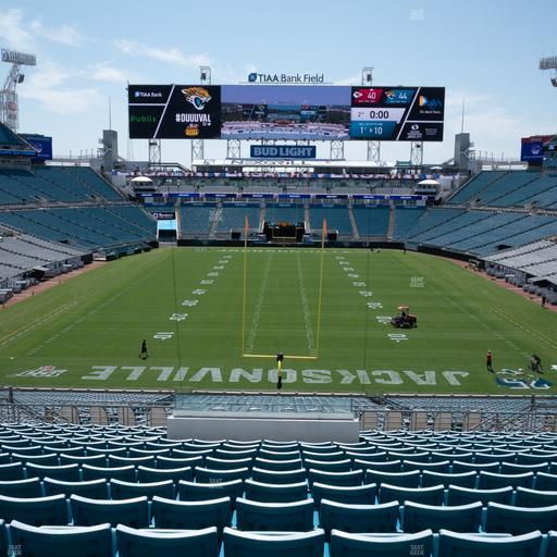 EverBank Stadium - Section North End Zone Bar Rail Seat View