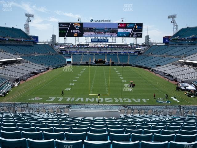 EverBank Stadium - Section North End Zone Bar Rail Seat View