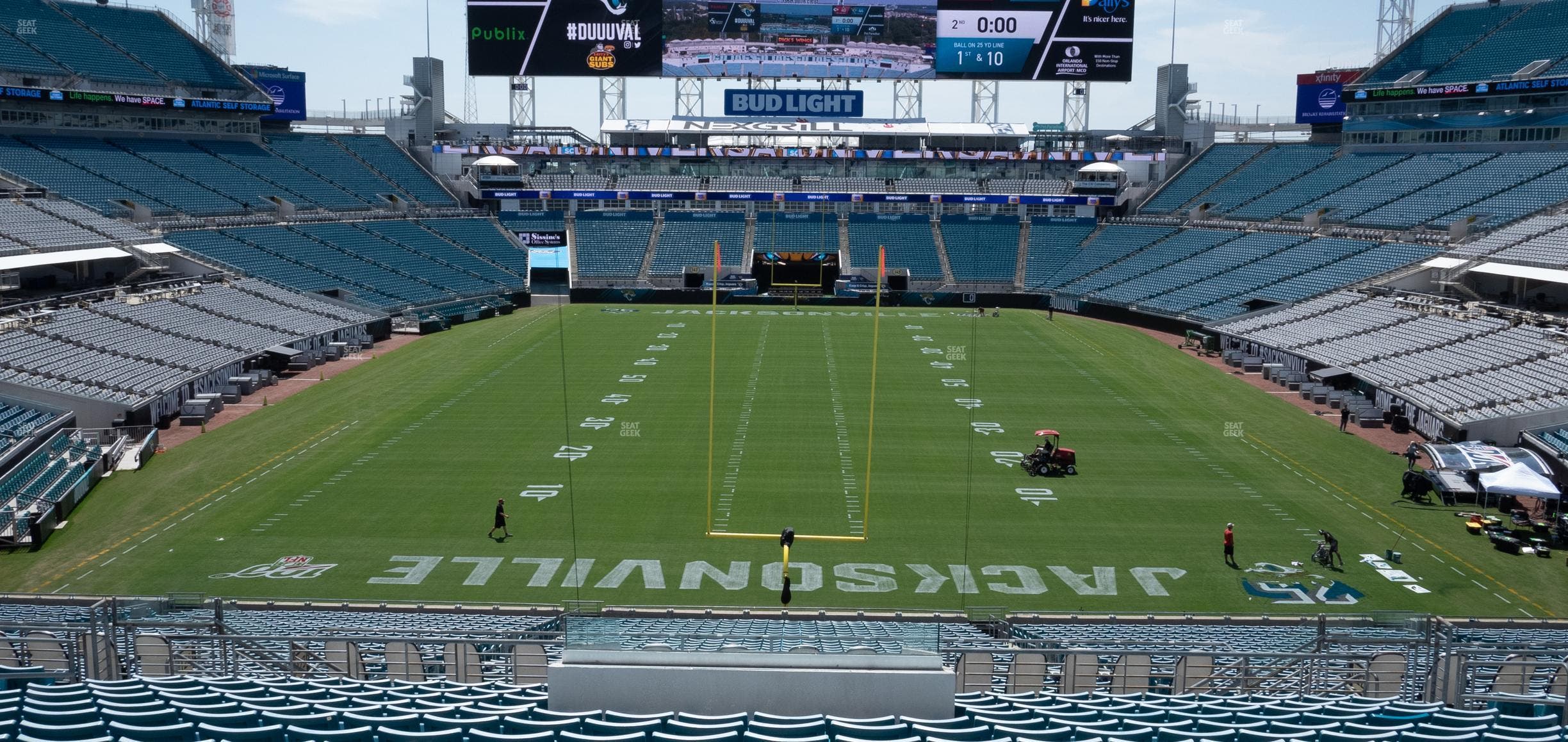 EverBank Stadium - Section North End Zone Party Cabanas Seat View