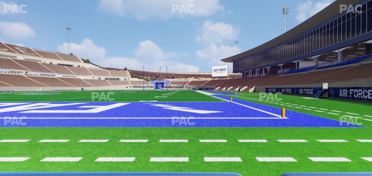 Falcon Stadium - Section Field Box 1 Seat View