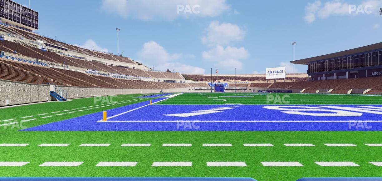 Falcon Stadium - Section Field Box 10 Seat View