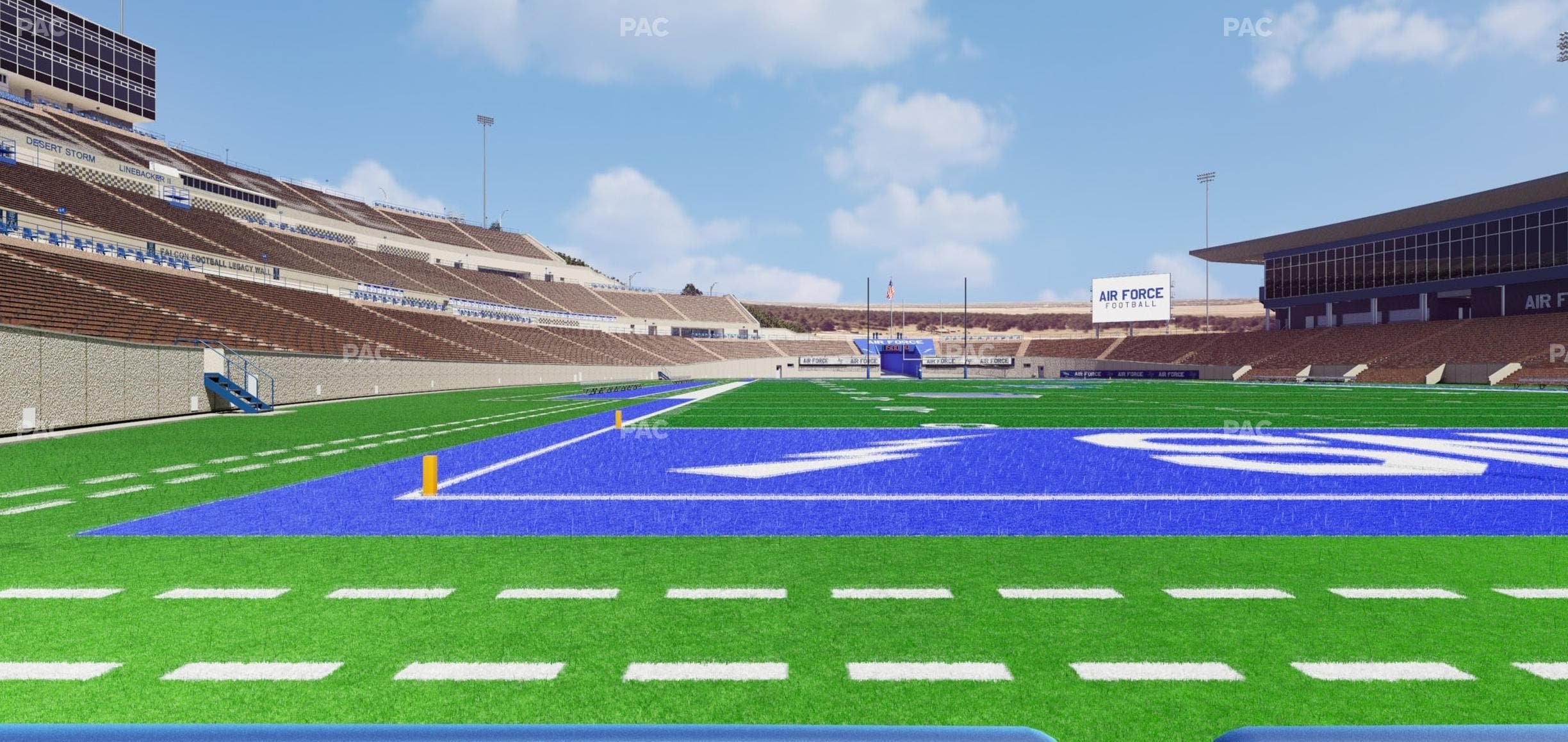 Falcon Stadium - Section Field Box 10 Seat View