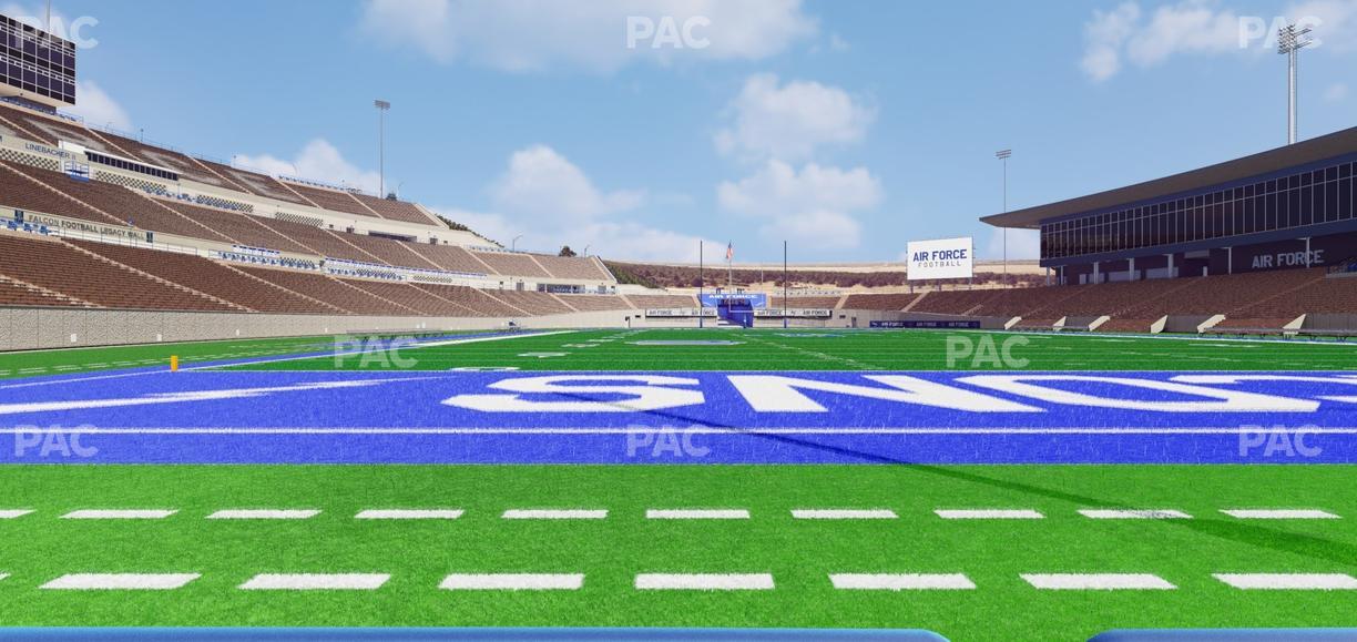 Falcon Stadium - Section Field Box 8 Seat View