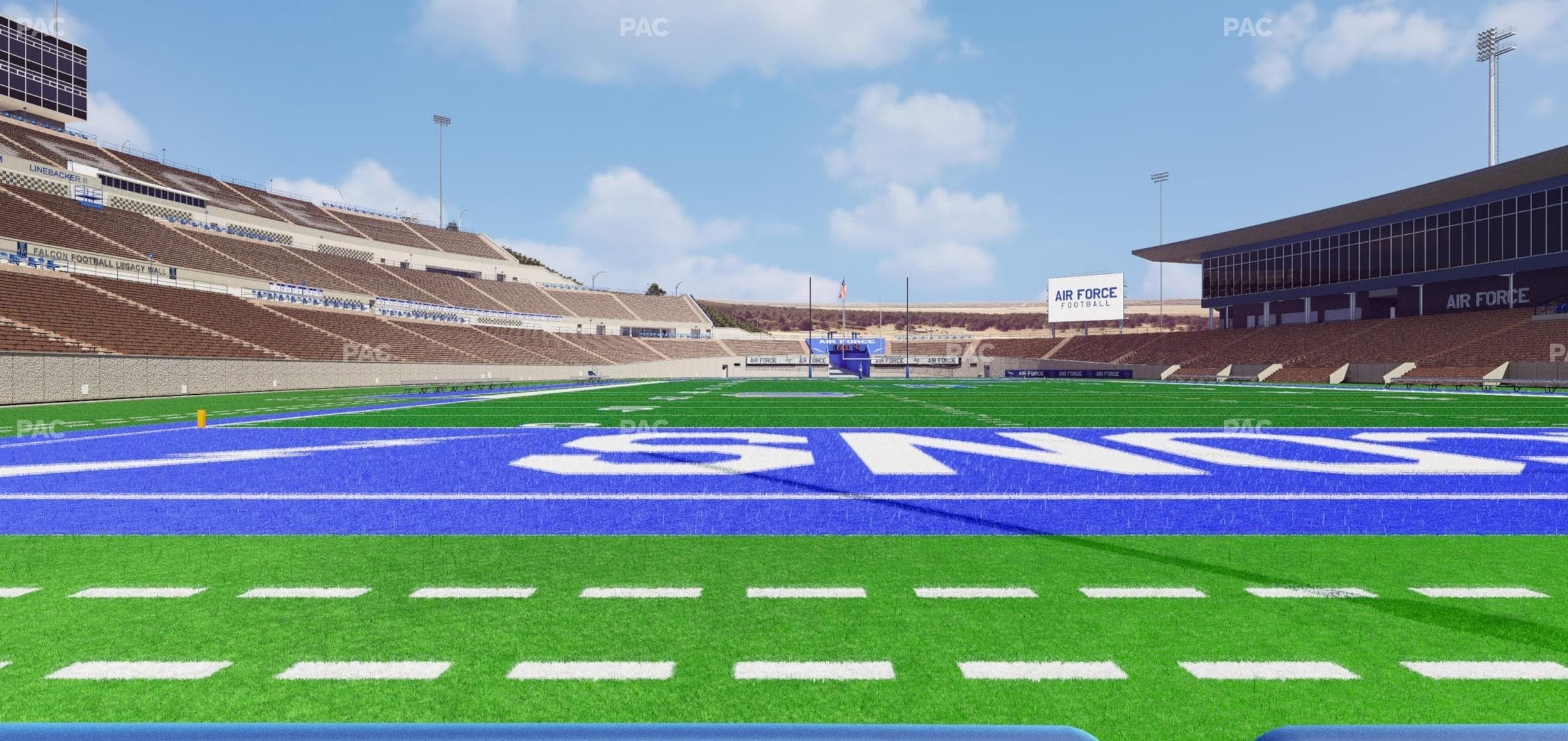 Falcon Stadium - Section Field Box 8 Seat View