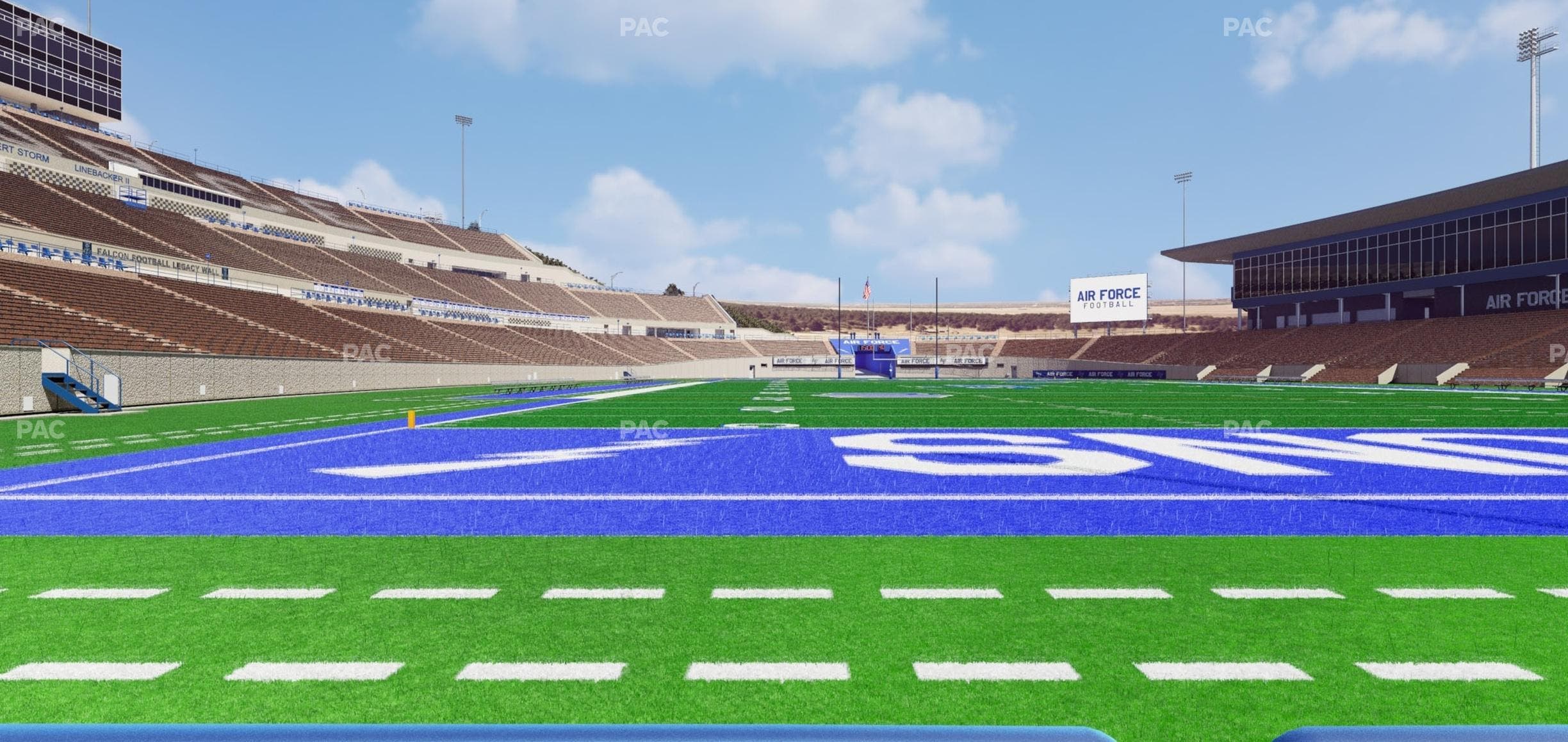 Falcon Stadium - Section Field Box 9 Seat View
