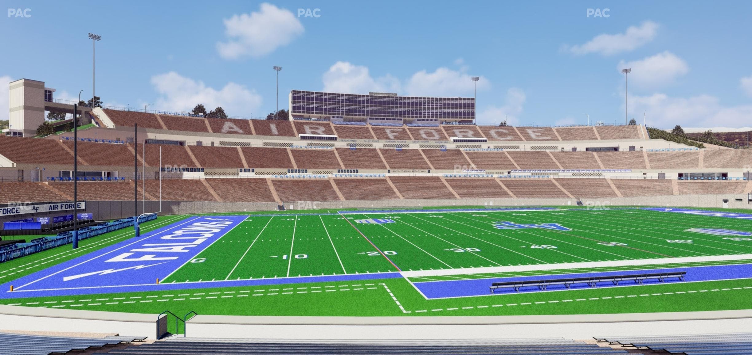 Falcon Stadium - Section L 24 Seat View