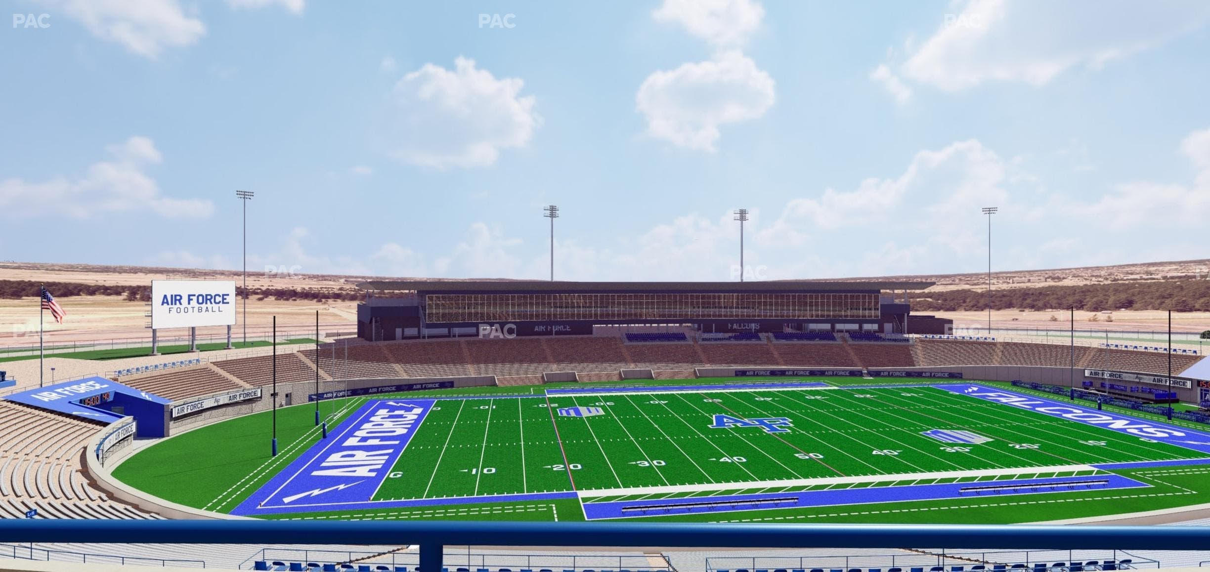 Falcon Stadium - Section M 10 Seat View