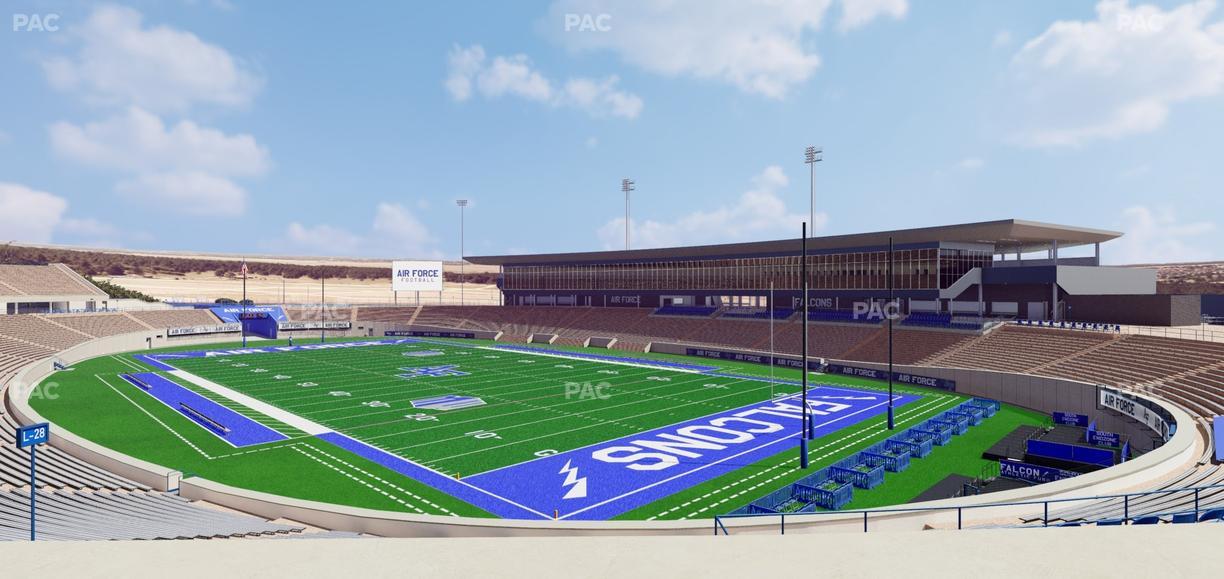 Falcon Stadium - Section M 2 Seat View