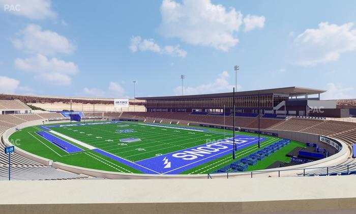 Falcon Stadium - Section M 2 Seat View