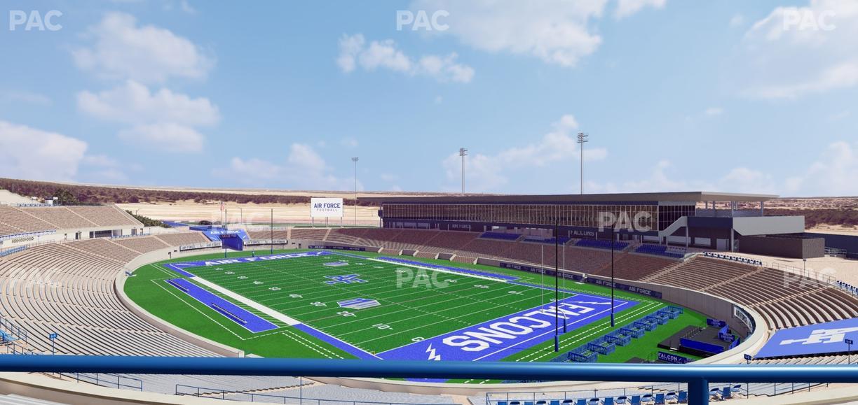Falcon Stadium - Section M 2 Seat View