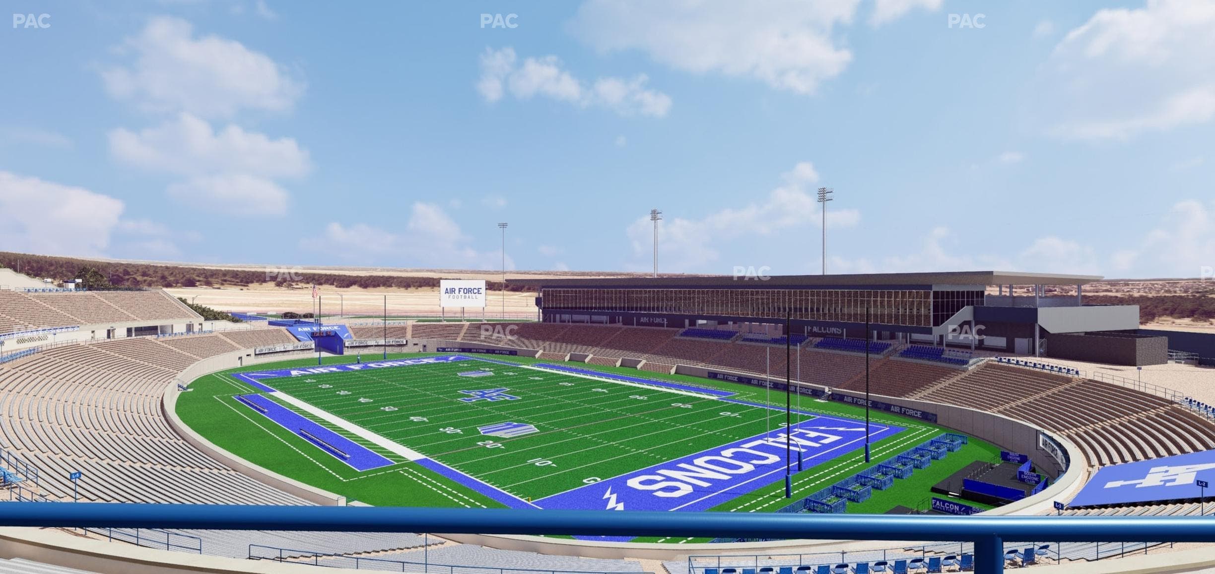 Falcon Stadium - Section M 2 Seat View