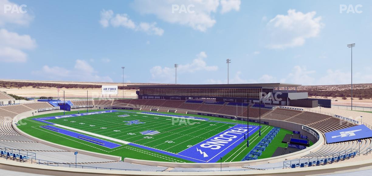 Falcon Stadium - Section M 3 Seat View