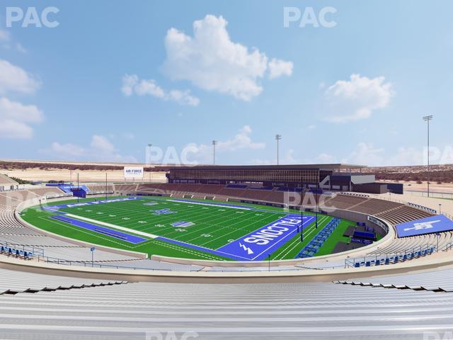 Falcon Stadium - Section M 3 Seat View
