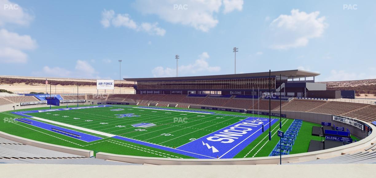 Falcon Stadium - Section M 3 Seat View