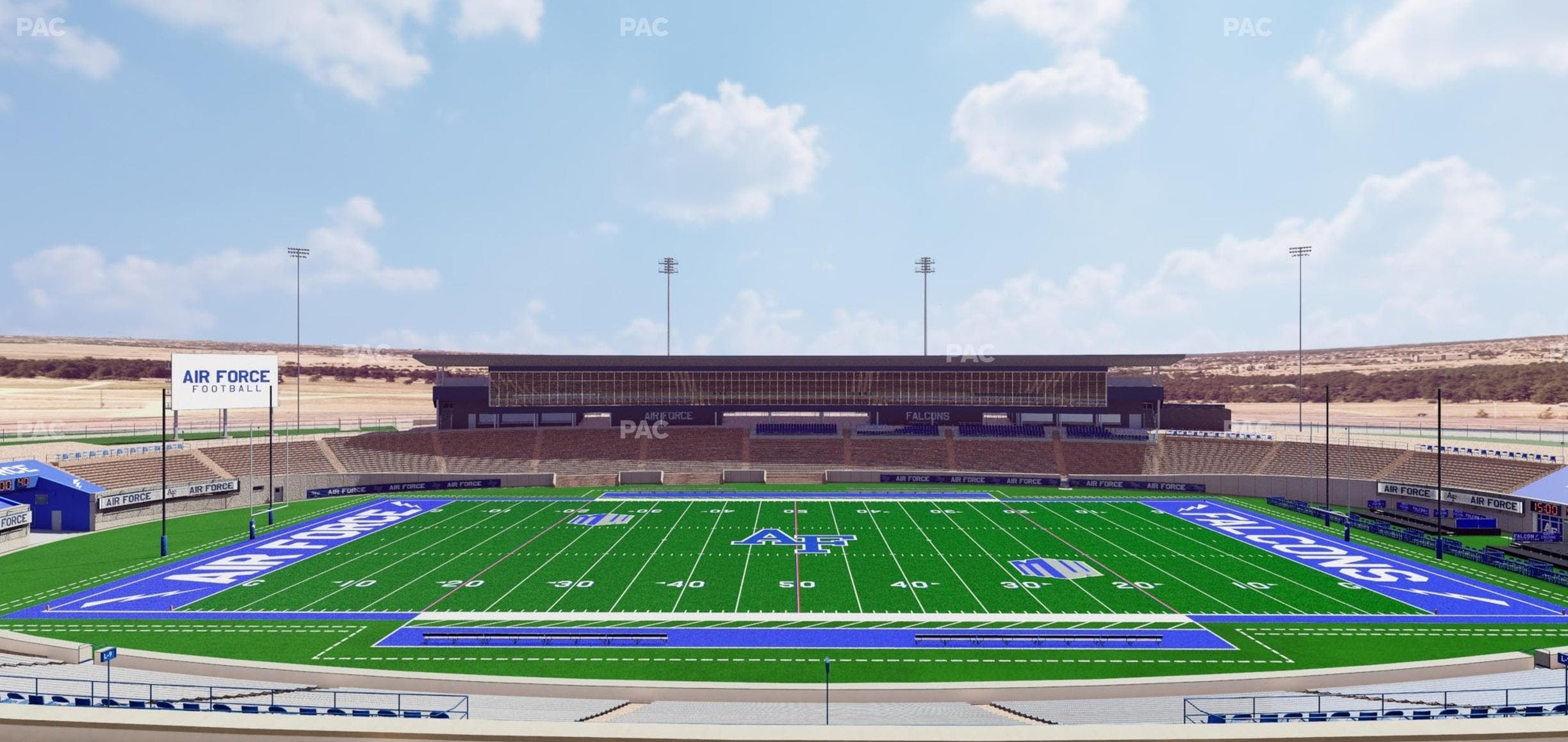 Falcon Stadium - Section M 8 Seat View