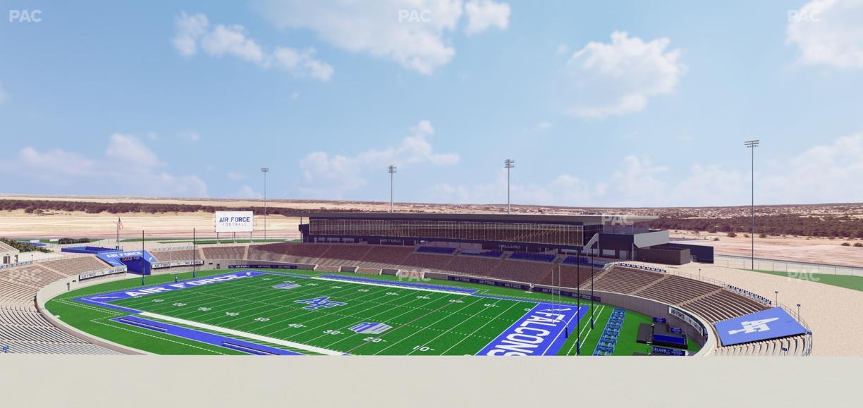 Falcon Stadium - Section U 2 Seat View