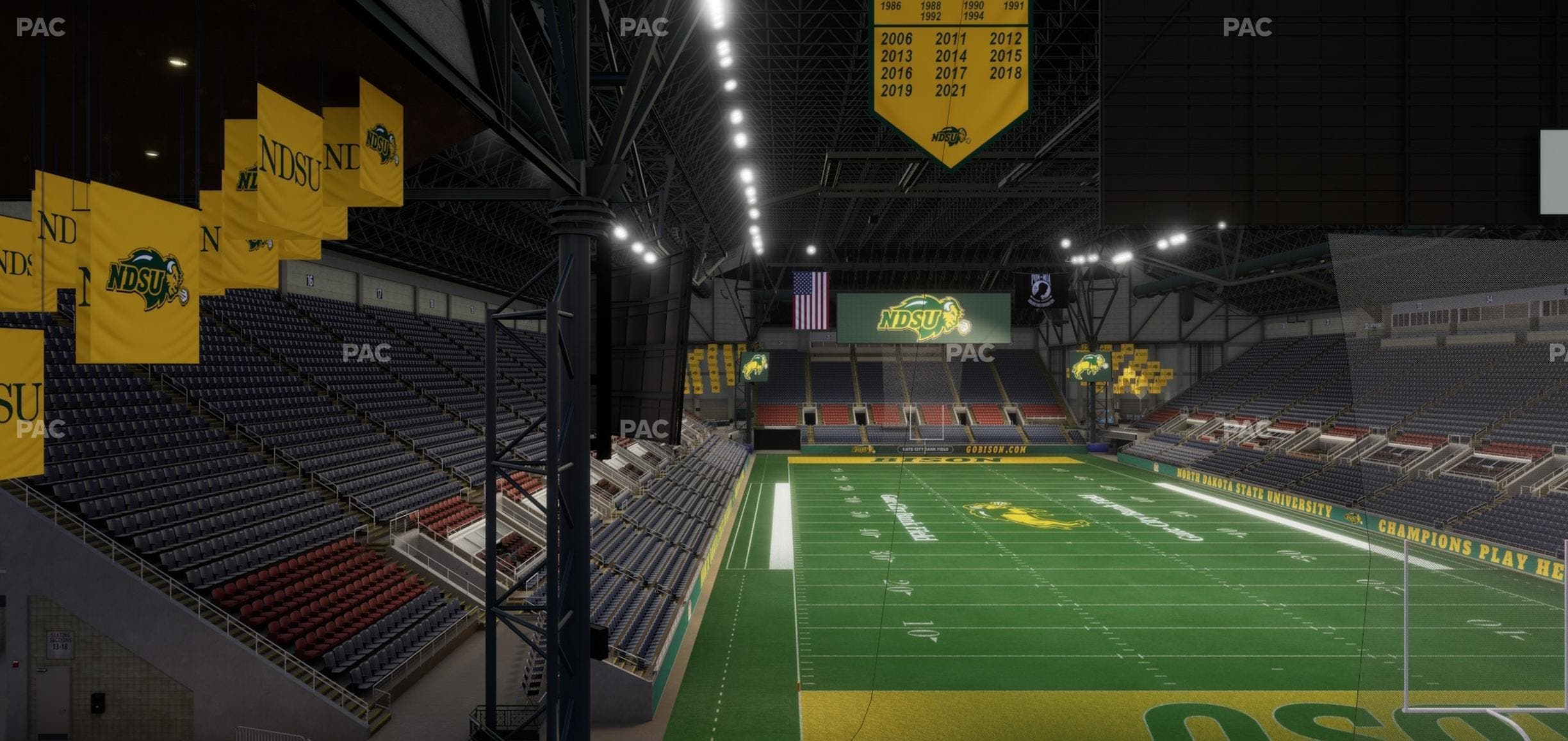 Fargodome - Section Elevated 12 Seat View