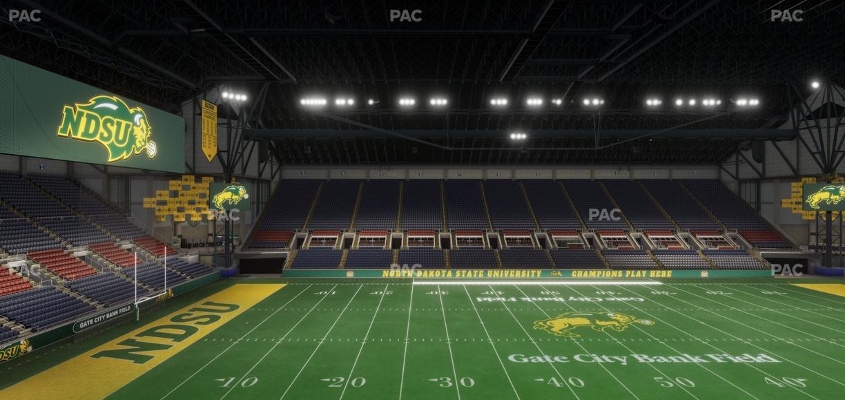 Fargodome - Section Elevated 3 Seat View