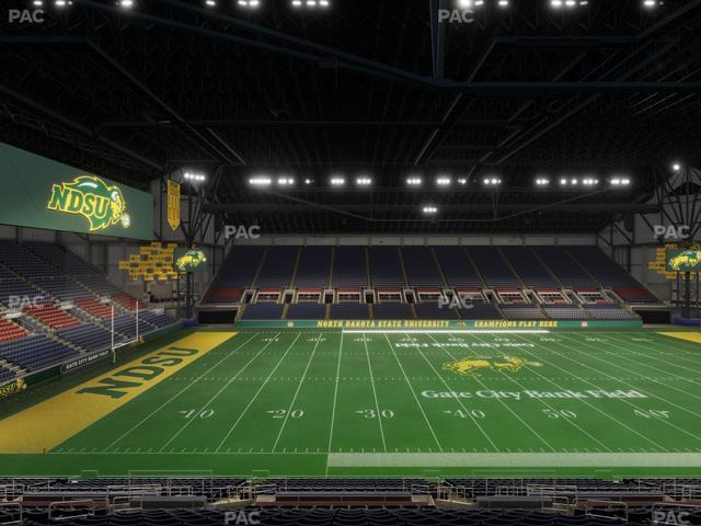 Fargodome - Section Elevated 3 Seat View