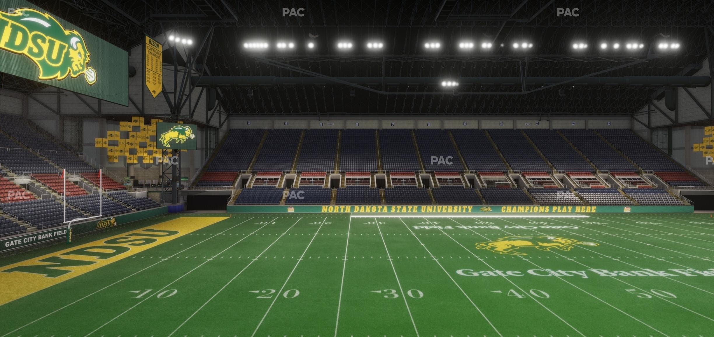 Fargodome - Section Elevated 3 Seat View