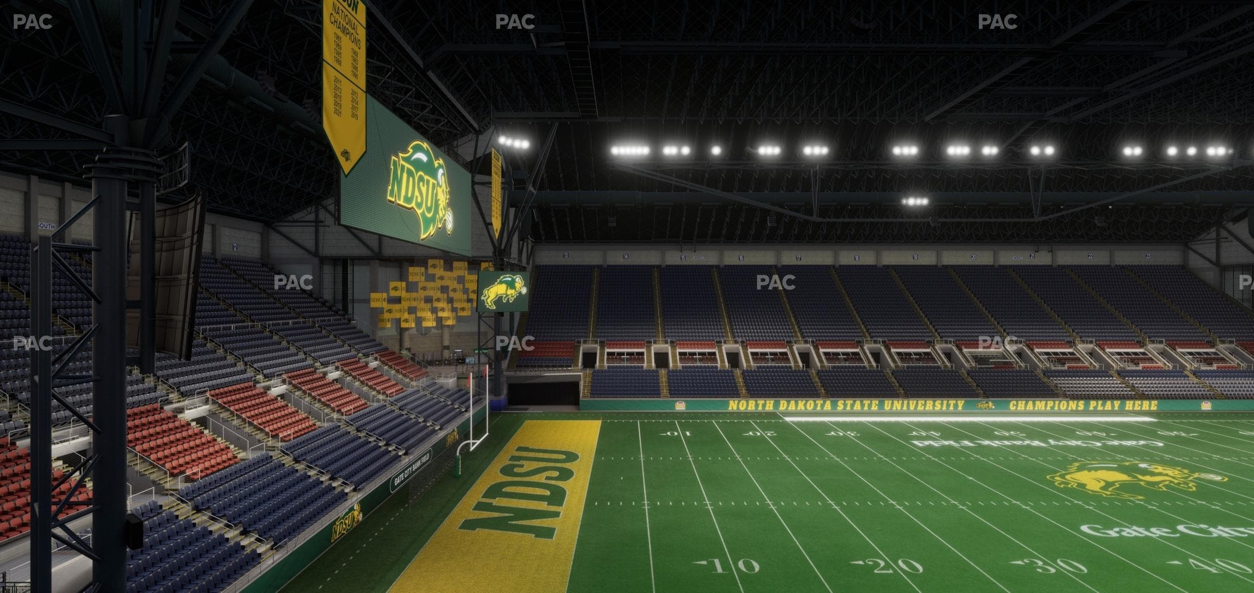 Fargodome - Section Elevated 5 Seat View