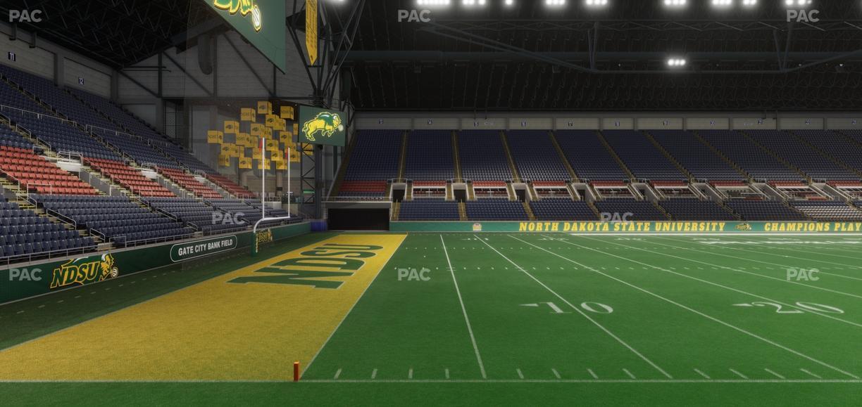 Fargodome - Section Elevated 5 Seat View