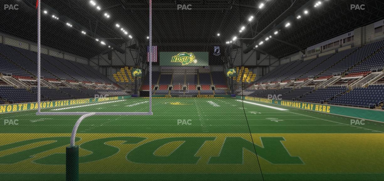 Fargodome - Section Elevated 9 Seat View
